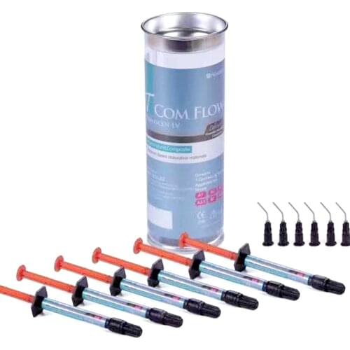 1Bottle/6syronges Dental Flowable Composite Resin For Invasive Cavity Preparation T Com Flow Fask Quick