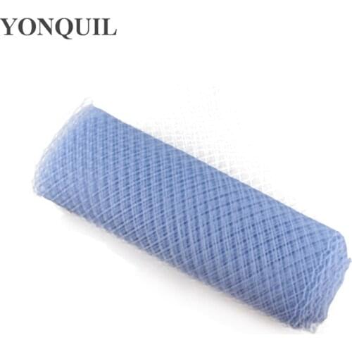 10"/25 Cm Light Blue Birdcage Veils for Fascinators Bridal Hair Accessories Wedding Millinery Hats Cocktail Hats Derby Material