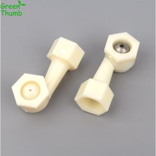 10pcs Green Thumb 1/2 Inch Corner Nozzle Female Thread 2mm/4mm Aperture Plastic/Stainless Steel Sprinkler