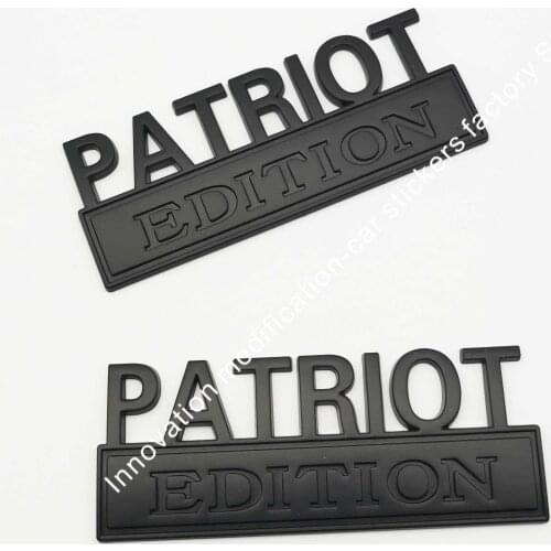 2pcs matte PATRIOT EDITION emblem Badges car stickers redneck edition