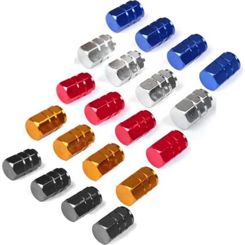 4Pcs/Set Universal Car Bike Wheel Tyre Valve Cover Air Dust Screw Cap Dustproof For Motorcycle Motorbike Bicycle Accessories