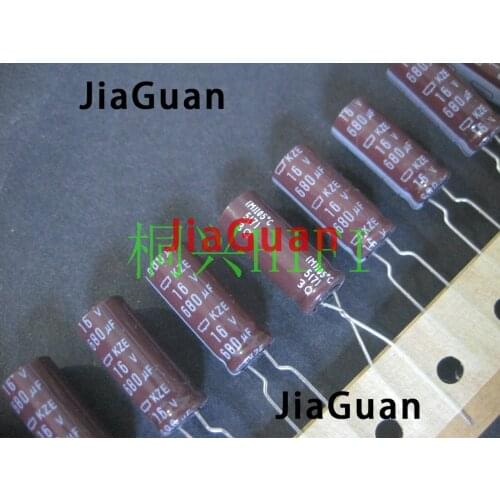 50pcs NEW CHEMI-CON NIPPON KY 16V680UF 8x20MM electrolytic Capacitor 680UF 16V NCC ky 16v 680uf