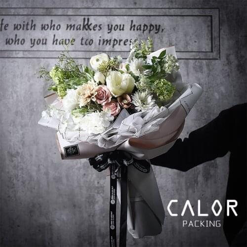 60*60cm 20pcs/lot Square Pattern Bouquet Wrapping Paper Florist Flower Packaging Material