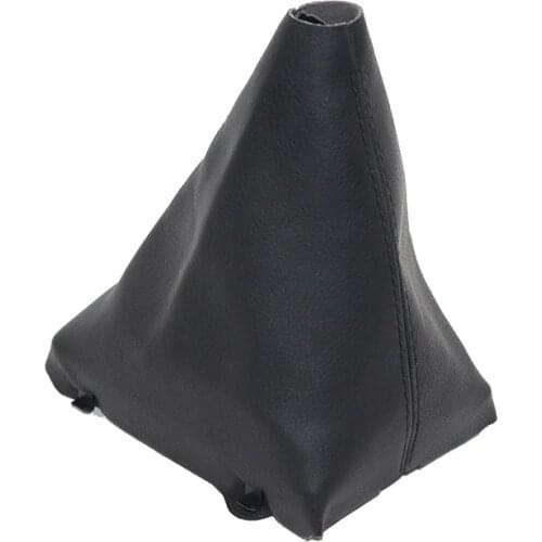 Car Leather Gear Shift Knob Shift Knobs Boot For Audi A6 C6 2004-2012 A4 S4 B8 8K A5 8T 8F Q5 8R 2007-2015 Manual Transmission