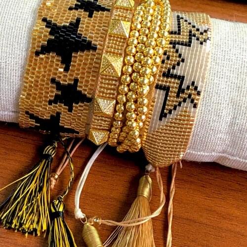 BLUESTAR MIYUKI Beads Charm Bracelets 2020 Fashion Female Bracelet Set Heart Jewelry Friendship Girls Jewelry