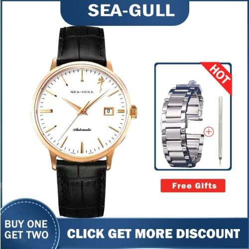 Seagull Mens Watches Automatic Male Watch Sapphire Simple Casual Mens Watch Year of the Ox Commemorative D219.613
