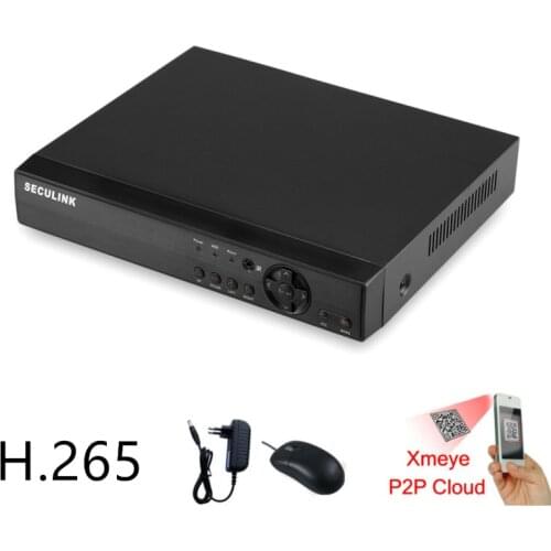 Seculink 4CH 8CH 16CH 5MP 5-in-1 AHD Digital Video Recorder 1920P Super HD DVR ONVIF Compliant H265 Cloud P2P XMeye APP
