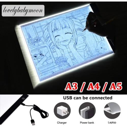A3/A4/A5 Led Drawing Board 3 Level Dimmable Led Drawing Copy Pad Board Childrens Toy Painting Educational Creative Kids Gifts