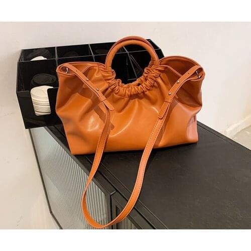 European and American Large-capacity Handbags 2021 Retro Simple High-quality Ladies Luxury One-shoulder Tote Bag Messenger Bag