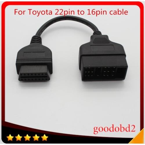 For Toyota 22 Pin To 16 Pin Female OBD 2 obdii obd2 Cable Connector Adapter Cable Car Diagnostic Tool