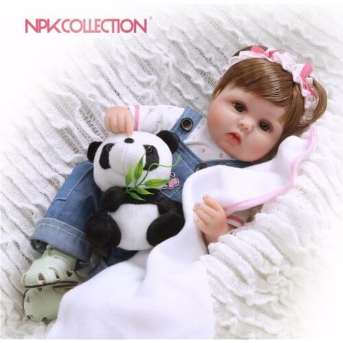 NPK 40CM soft Silicone Reborn bebe Baby Doll kids Playmate Lifelike toddler Baby Baby Dolls For Princess Children Kids Toy
