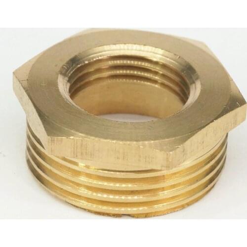 Brass Reducer 1" BSP Male Thread to 1/2" BSP Female Thread Reducing Bush adapter Fitting Gas Air Water Fuel