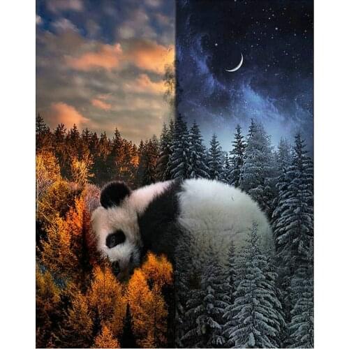Chinese giant panda diamond painting accessories Full Round Diamond mosaic full Square embroidery rhinestones picture,decor