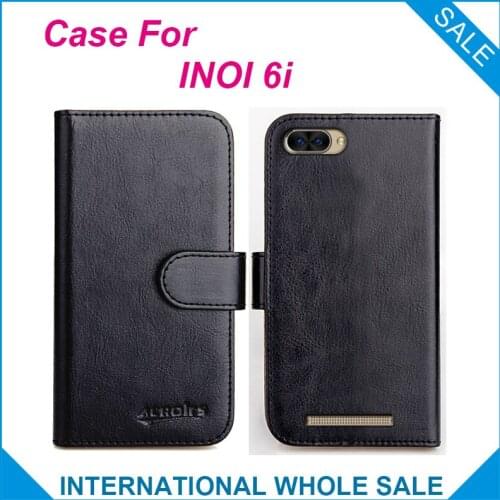 Original! INOI 6i Case 6 Colors High Quality Flip Leather Wallet Case For INOI 6i Cover Slots Phone Bag