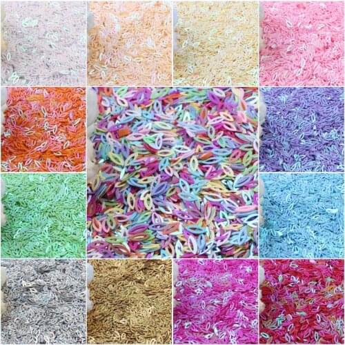 Sequin 4*10mm Hollow Horse Eye Flat Oval Sequins for Nail Art Paillette Sewing Embellishment Women DIY Garment Accessories 20g