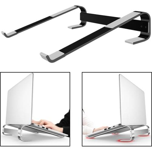 Stand Ergonomic Aluminum Computer Riser for 10-18Inch Universal Computer Cooling