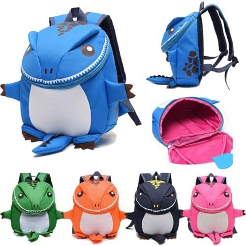 2-5 Years Toddler Kids Backpack Cute Cartoon Shoulder Bag Dinosaur Outfit Infant Baby Girls Boys Zipper Kindergarten School Bag
