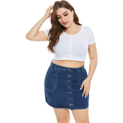 SCSTRONGER Denim Skirts For Women