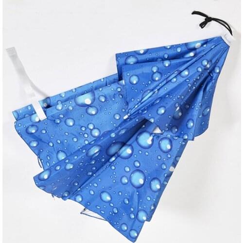 Portable Sun Shade bumbershoot Waterproof and Anti-UV Umbrella Hat Beach head tent Outdoor Camping Fishing Hiking 55cm