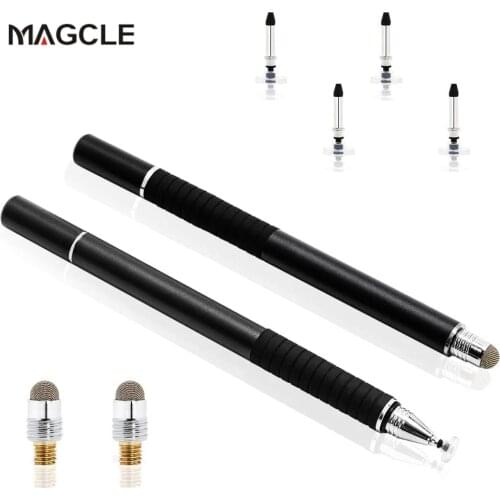 Universal 2 in 1 Fiber Stylus Pen Drawing Tablet Pens Capacitive Screen Caneta Touch Pen for Mobile Phone Smart Pen Accessories