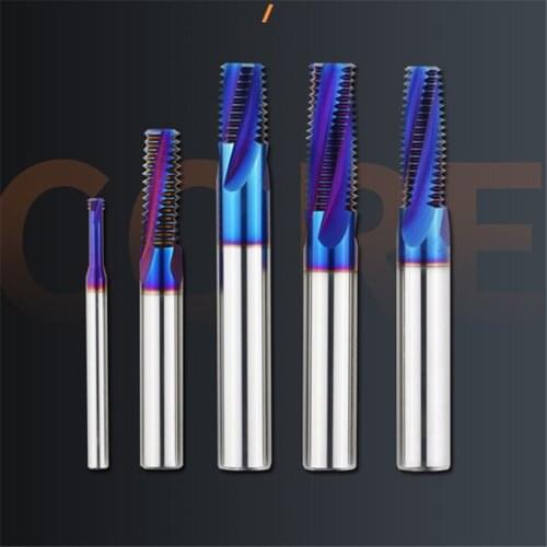 High hardness tungsten steel thread milling cutter integral cemented carbide processing center for full teeth multitooth m2 m24