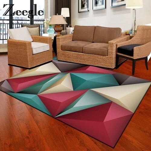 Zeegle Watercolor Carpets For Living Room Non-slip Kids Room Carpet Office Chair Floor Mats Flannel Bedroom Carpet Bedside Rugs