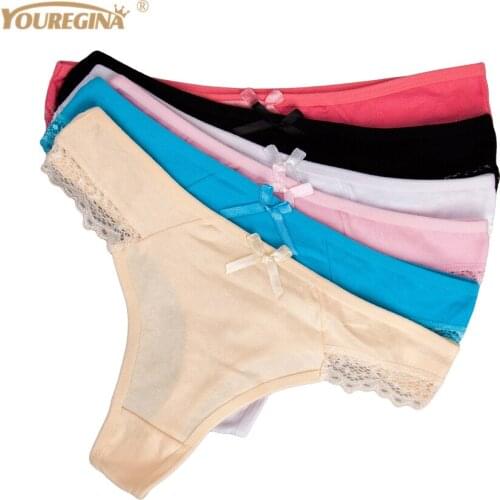 Women Panties Thongs Sexy G String Lace Underwear Women Briefs Calcinhas Culotte Femme Tanga Ladies Thongs 6 pcs/lot