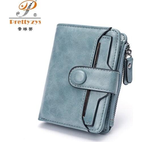 Prettyzys Women Wallet Hasp Short Purse High Capacity Women Wallets With Removable Cards Holders Multiple card slots Clutch