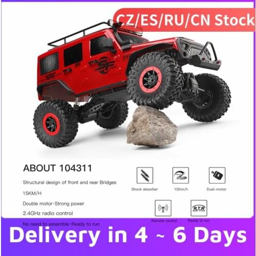 1/10 WLtoys 104311 RC car 2.4G 4WD car SUV remote control off-road tracked vehicle with brush motor