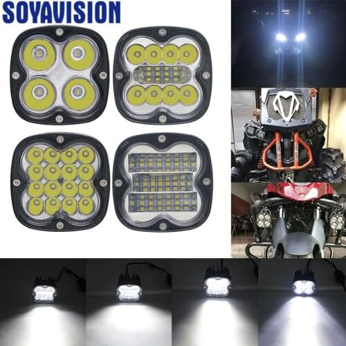1/2pc Car 40W LED 4x4 Work Light Motorcycle Driving Headlight Square 3Inch Mini Yellow White 12V 24V Fog Lamp Offroad Lada 4WD