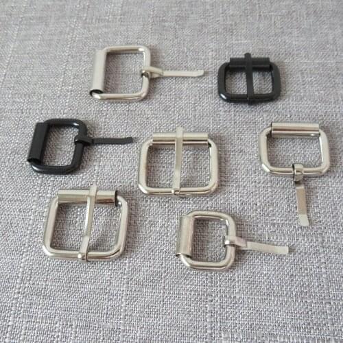 100pcs/lot 20mm 25mm metal hardware pin buckle adjuster for bag backpack dog collar garment accessory leather straps belt buckle