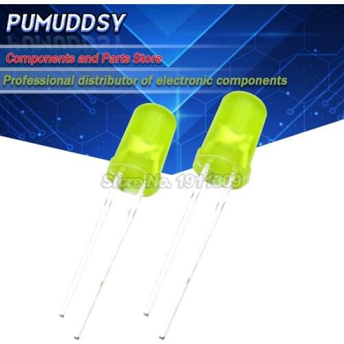 100PCS Yellow light-emitting diodes Yellow turn Yellow 5mm led