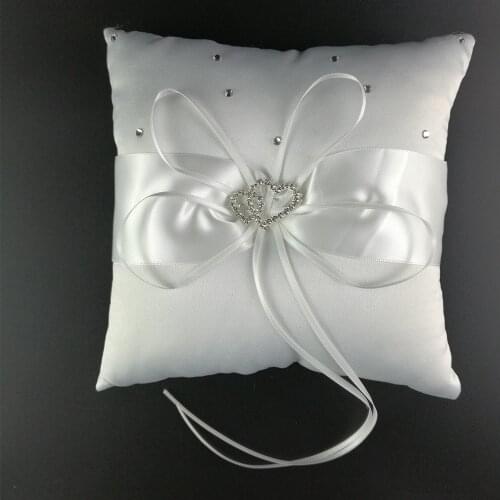 14x14cm Wedding Decorations Wedding Ring Pillow Cushions Home Decor Pincushion Ring Party Casamento Mariage Decoracion Boda
