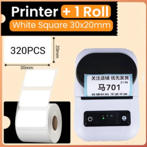 2 Inch Bluetooth Thermal Printer Both Support Receipt And Label Printing Wireless Connected With Phone & Computer Label Printer