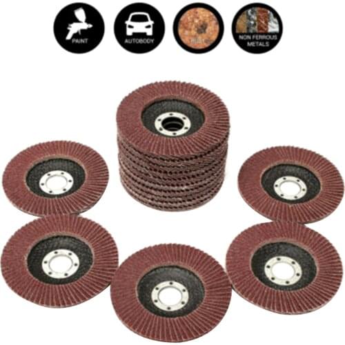 20Pcs Assorted Sanding Grinding Wheel Aluminum Oxide Abrasives Flap Discs Compatible with 4.5'' Angle Grinder