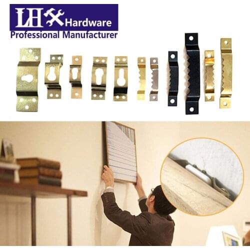 20pcs Hooks Hangers Golden for Hanging Picture oil Painting Mirror Frame with Screws LHX YP68 H1