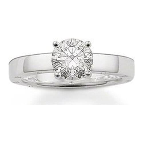 2018 New Silver Plated Four Claws Rhinestone Crystal Eternity Rings, Most Fashion Glam Ring Jewelry Best Romantic Gift For Women