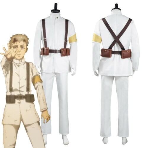Anime Attack on Titan Eldia Marley Army white uniform Cosplay Costume custom made