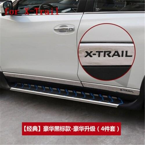 Car Stainless Steel body side moldings side door decoration for Nissan X-Trail X Trail T32 2014-2018 Car styling