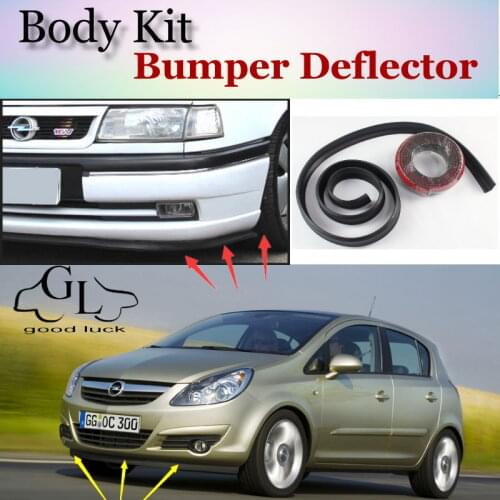 Bumper Lip Lips For Opel Corsa C D Vita Barina / GOOD LUCK Shop Spoiler For Car Tuning / TOPGEAR Recommend Body Kit + Strip