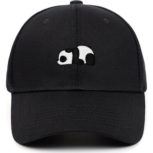 Panda baseball cap hip hop embroidery cartoon animal men dad hat hiphop snapack hat cotton kpop curved sunhat dropshipping