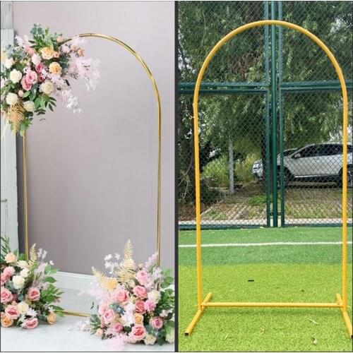 Wedding Props Round Arc Wrought Iron Arch Background Screen Decoration Stand Home Birthday Party Balloon Arch Decoration