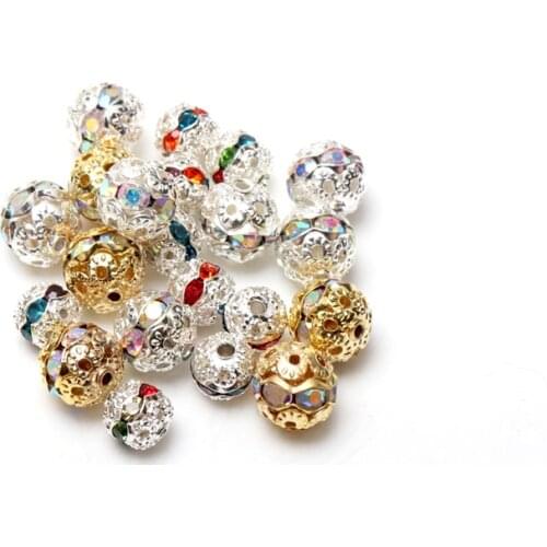 DIY 6mm 8mm Stainless Steel Gold Spacer Beads Charm Loose Beads DIY Bracelets Beads for Jewelry Making KL317