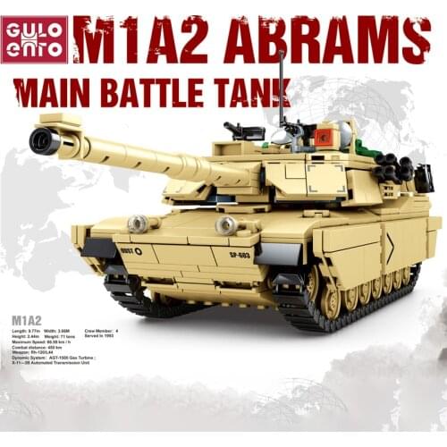 Gulo gulo 904pcs Military Challenger 2 Main Battle Tank Building Blocks Word Famous Tanks Bricks Set Model Toys For Kids Gifts