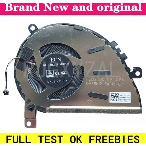 Laptop CPU cooling fan Cooler Notebook PC for DFS5K12115491 FLM2 for ASUS ZenBook UX463F UX434 13NB0MW0T03011 13NB0MW0T01021