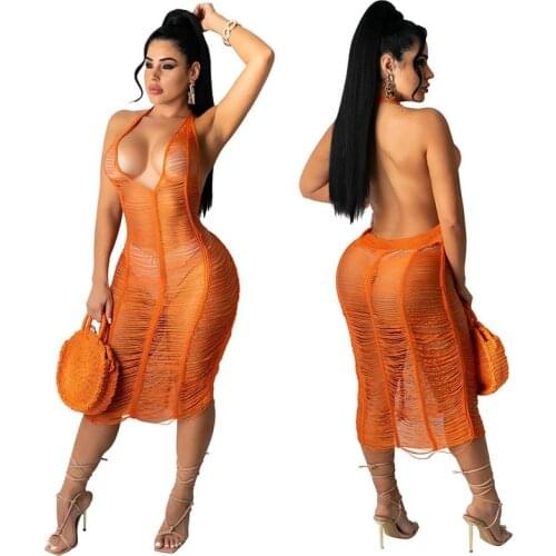 Summer Sexy Women’s Bathing Suit Cover Up Crochet Bikini Cover-ups Bathing Suit Swimsuit Knit Swimwear Hollow Beach Dress Robe