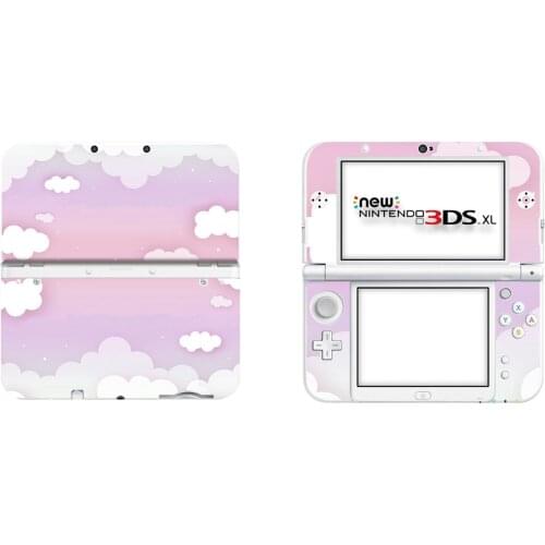 Pink Sky Cloud Full Cover Decal Skin Sticker for NEW 3DS XL Skins Stickers for NEW 3DS LL Vinyl Protector Skin Sticker