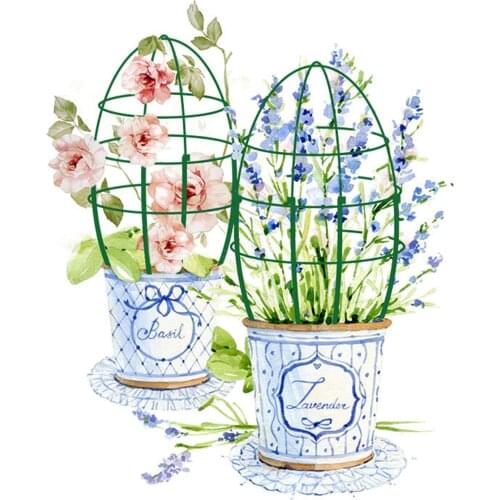 Plant Display Bracket Garden Plant Flower Vine Rack Wrought Flower Stand Climbing Planter Trellis Support Plastic Flower