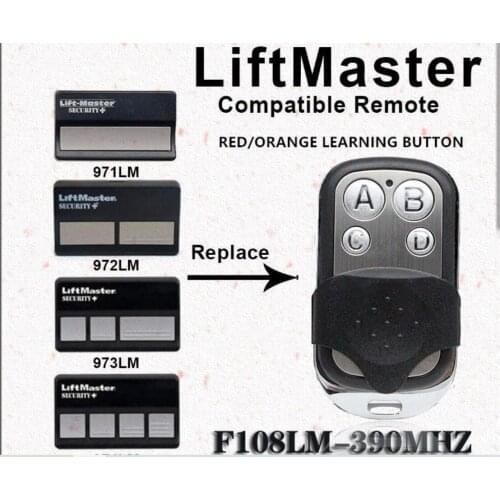 Remote control controller keyfobs mandos replacing Liftmaster 971LM 972LM 973LM