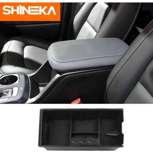 SHINEKA Stowing Tidying For Chevrolet Colorado Car Armrest Box Storage Organizer Accessories For Chevrolet Colorado 2015-2018